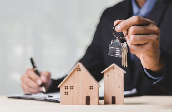 house keys in a hand