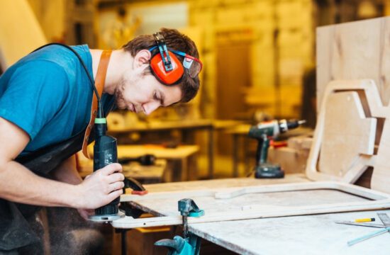 man in workshop
