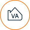 House icon with VA inside.