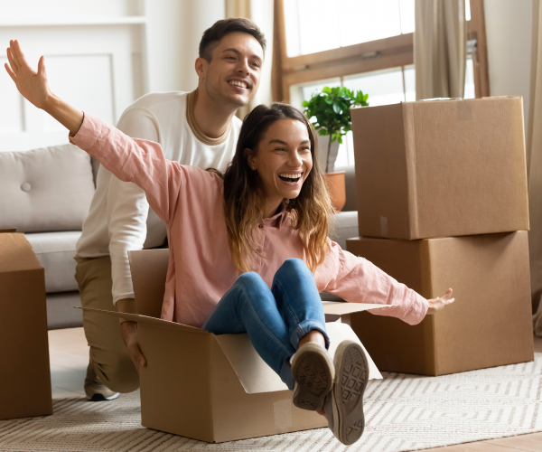 Couple Moving Into Home